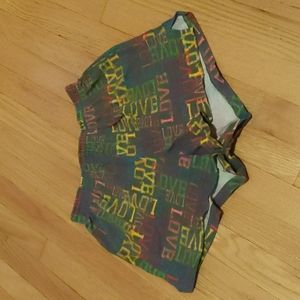 Love elastic waist shorts